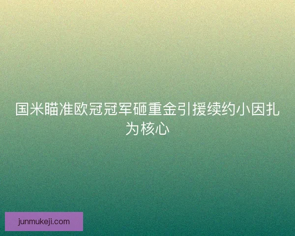 国米瞄准欧冠冠军砸重金引援续约小因扎为核心 国米瞄准欧冠冠军砸重金引援续约小因扎为核心